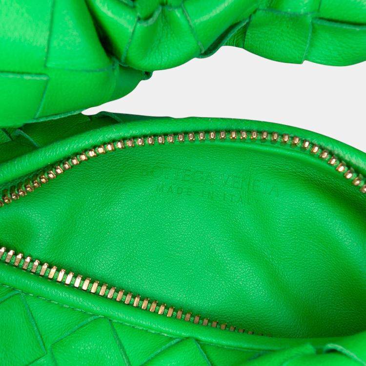 Pre Owned Bottega Veneta Green Mini Nappa Intrecciato Jodie