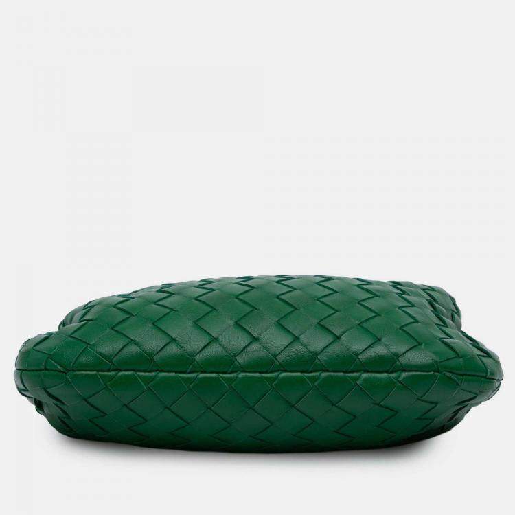 Pre Owned Bottega Veneta Green Mini Nappa Intrecciato Jodie
