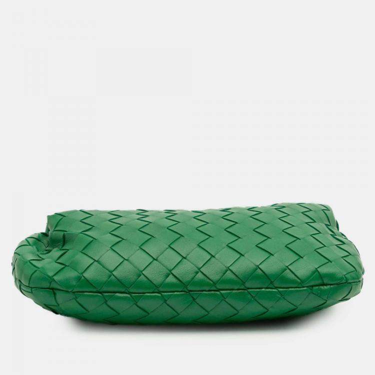 Pre Owned Bottega Veneta Green Mini Nappa Intrecciato Jodie