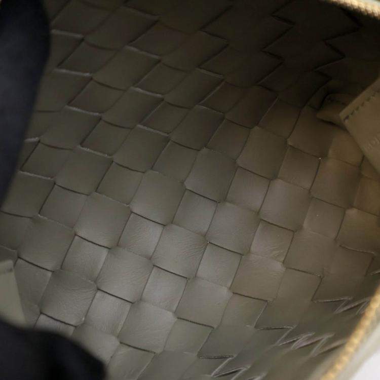 Pre Owned Bottega Veneta Mini Intrecciato Calfskin Loop Camera Bag