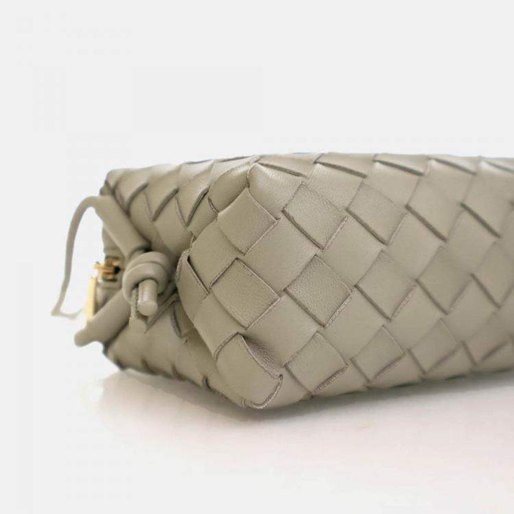 Pre Owned Bottega Veneta Mini Intrecciato Calfskin Loop Camera Bag