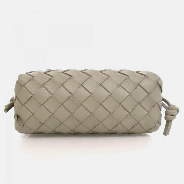Pre Owned Bottega Veneta Mini Intrecciato Calfskin Loop Camera Bag