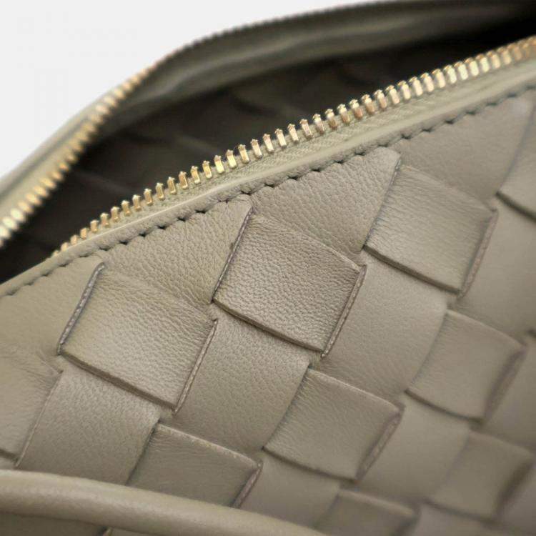 Pre Owned Bottega Veneta Mini Intrecciato Calfskin Loop Camera Bag