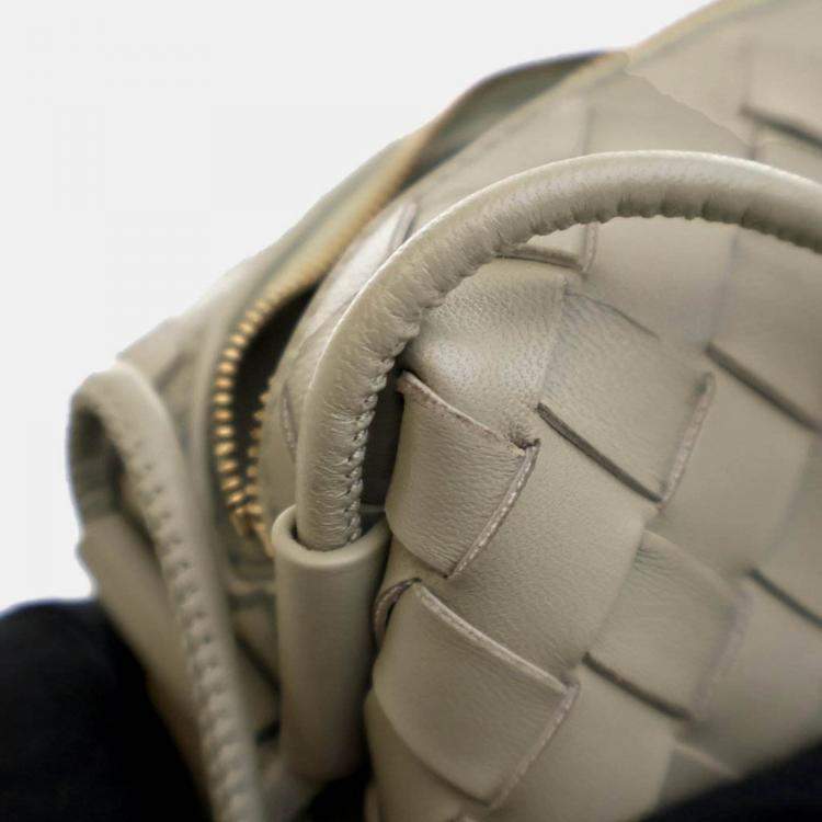 Pre Owned Bottega Veneta Mini Intrecciato Calfskin Loop Camera Bag