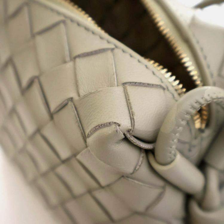 Pre Owned Bottega Veneta Mini Intrecciato Calfskin Loop Camera Bag