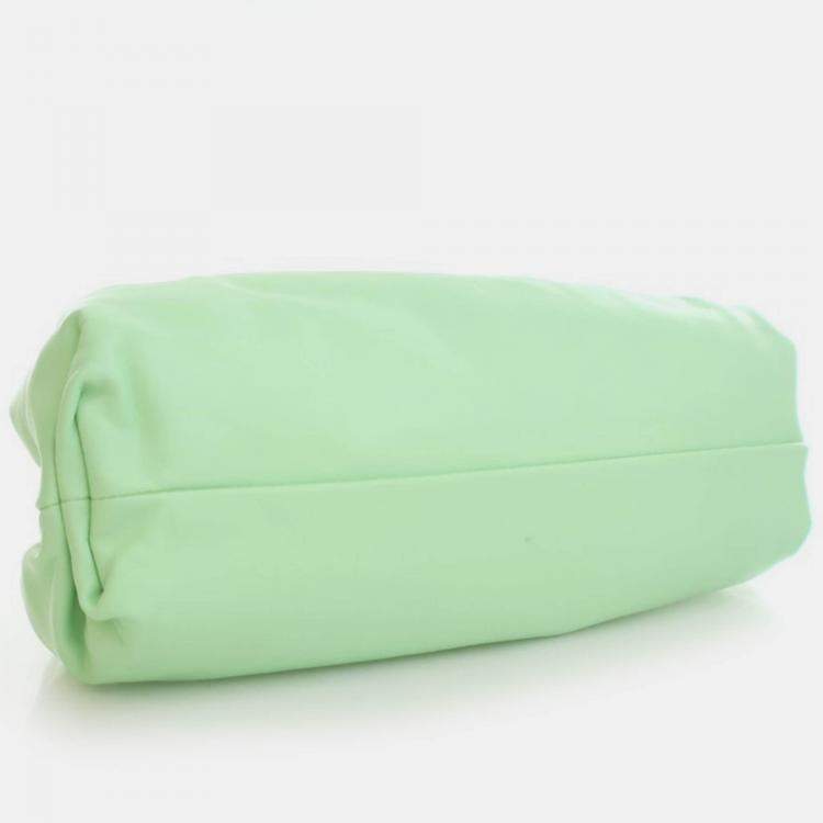 Pre Owned Bottega Veneta Green Calfskin The Pouch