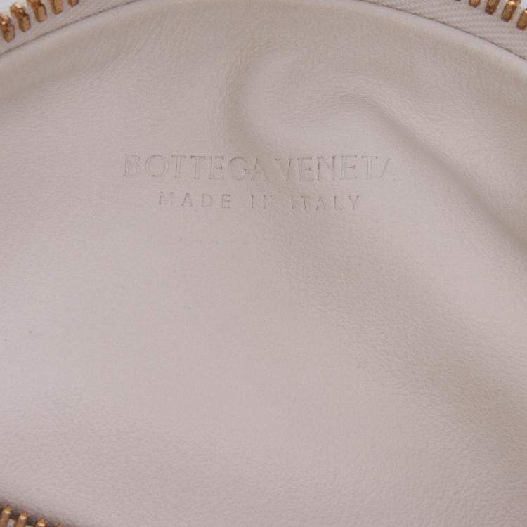Pre Owned Bottega Veneta White Mini Nappa Intrecciato Jodie