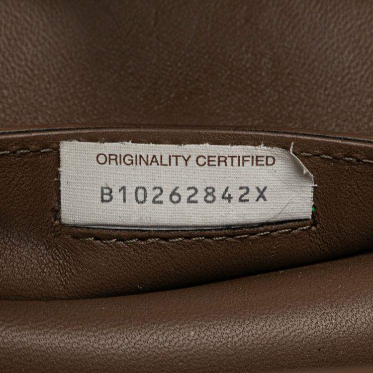 Pre Owned Bottega Veneta Brown Medium Nappa Maxi Intrecciato Arco Tote