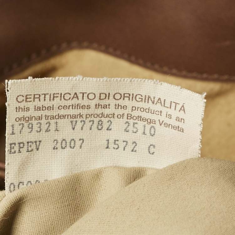 Pre Owned Bottega Veneta Brown Intrecciato Leather Flap Bowler Bag