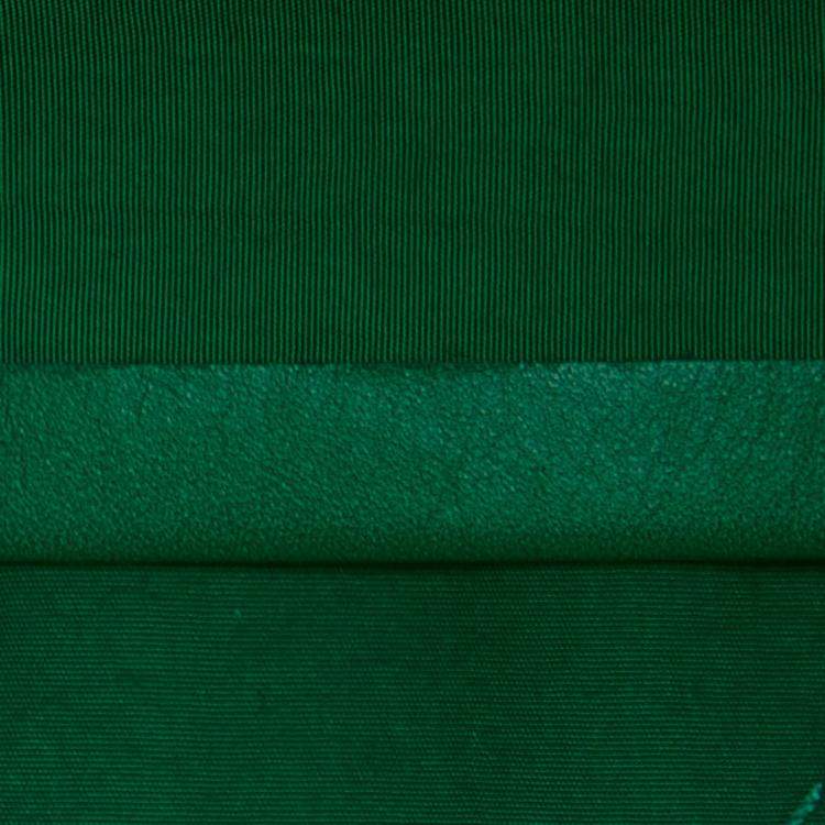 Pre Owned Bottega Veneta Green Maxi Paper Calfskin Intrecciato Cassette Crossbody
