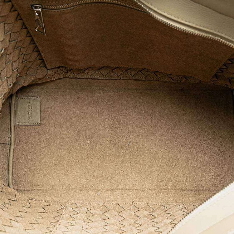 Pre Owned Bottega Veneta Brown Nappa Intrecciato Tote