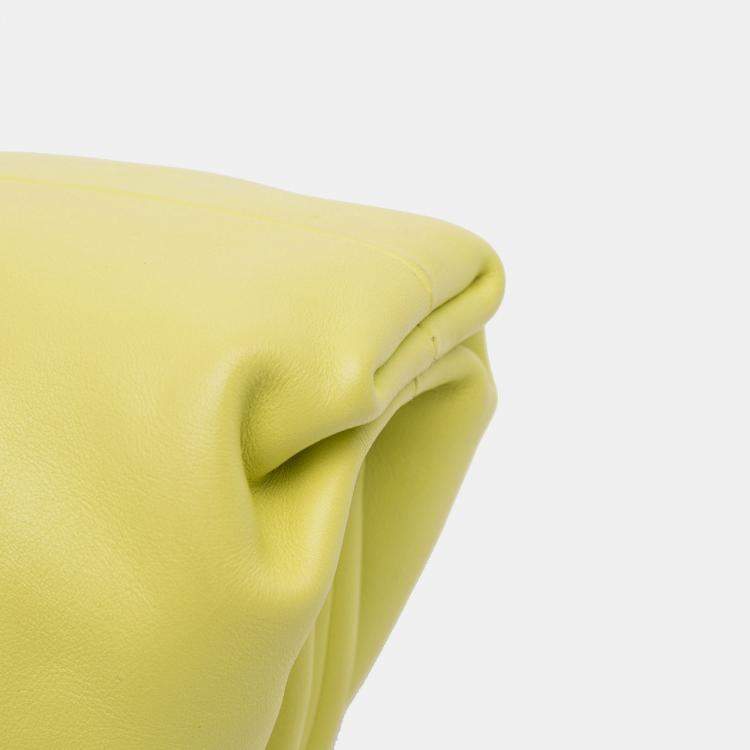 مملوكة مسبقًا Bottega Veneta Yellow Lambskin The Mini Pouch Crossbody