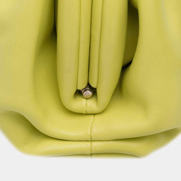 مملوكة مسبقًا Bottega Veneta Yellow Lambskin The Mini Pouch Crossbody