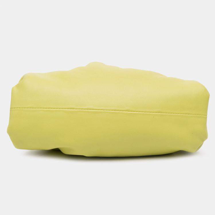 مملوكة مسبقًا Bottega Veneta Yellow Lambskin The Mini Pouch Crossbody