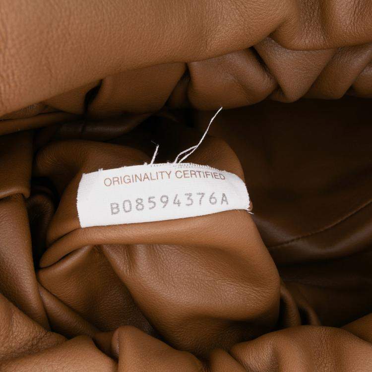Pre Owned Bottega Veneta Brown Lambskin The Shoulder Pouch