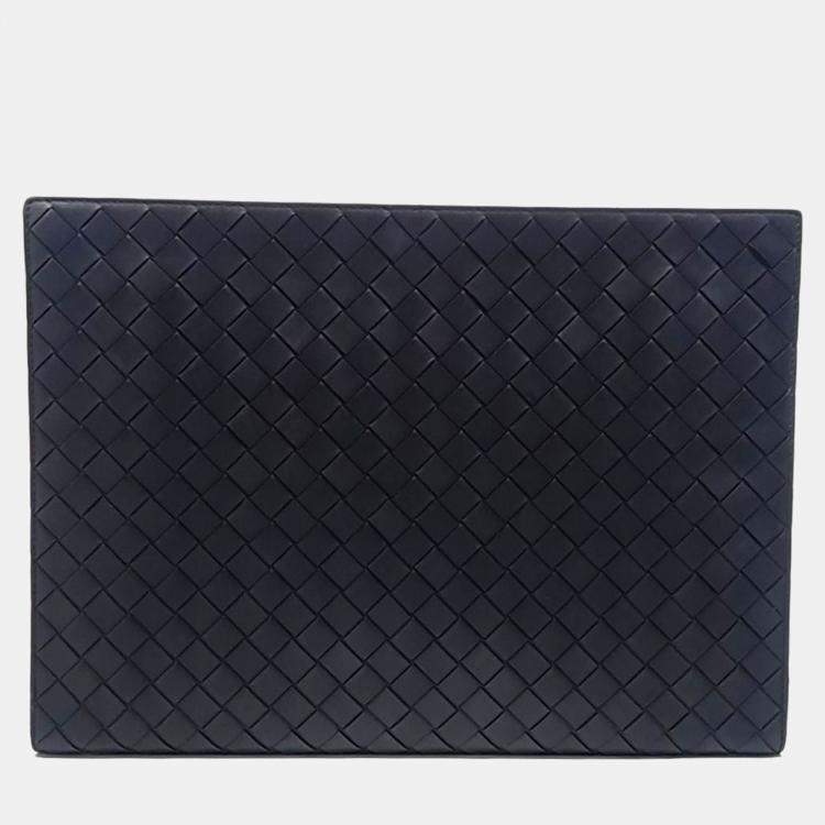 Pre Owned Bottega Veneta Black Mesh clutch
