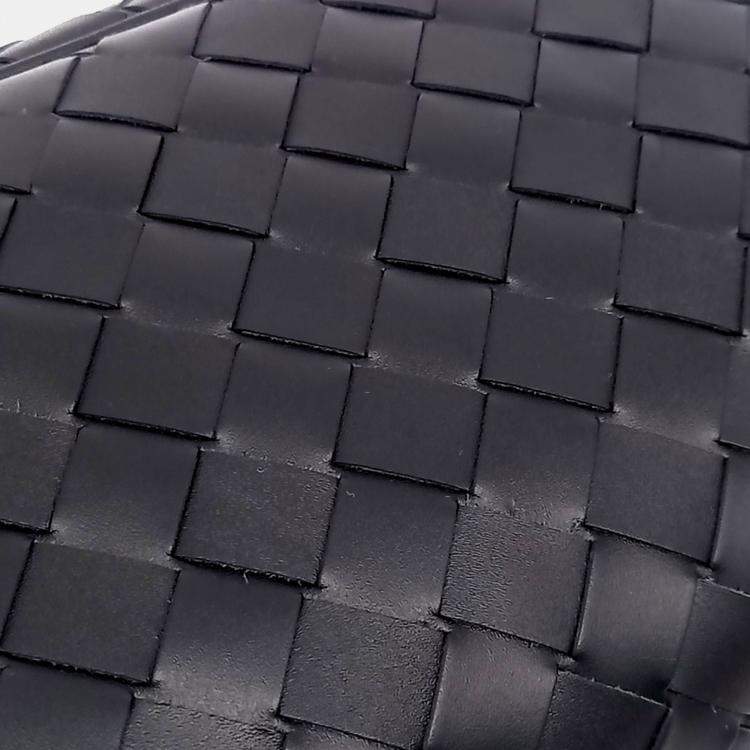 Pre Owned Bottega Veneta Black Leather Travel Pouch