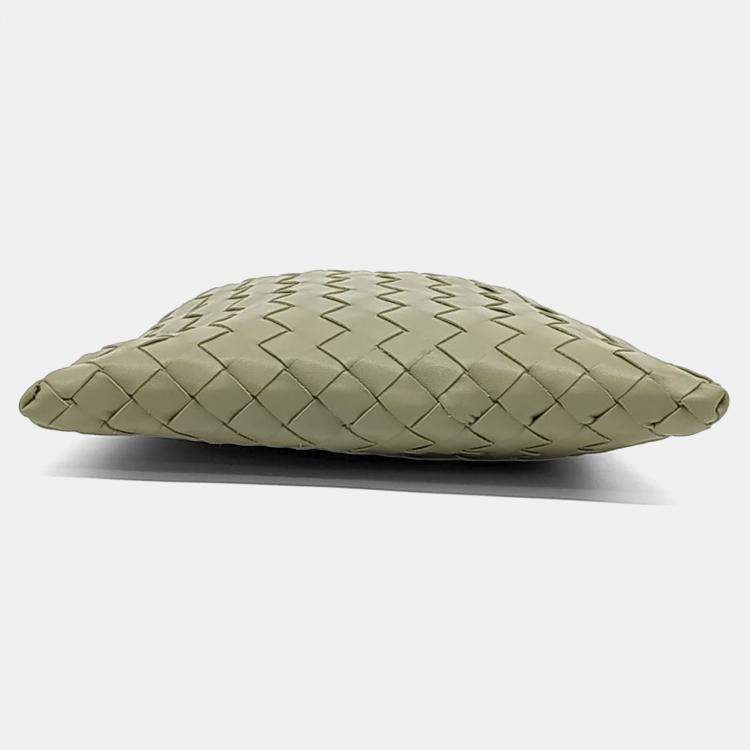 Pre Owned Bottega Veneta Beige Leather Mini Hop