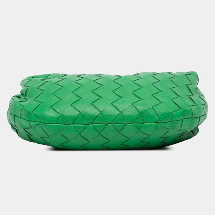 Pre Owned Bottega Veneta Green Mini Nappa Intrecciato Jodie