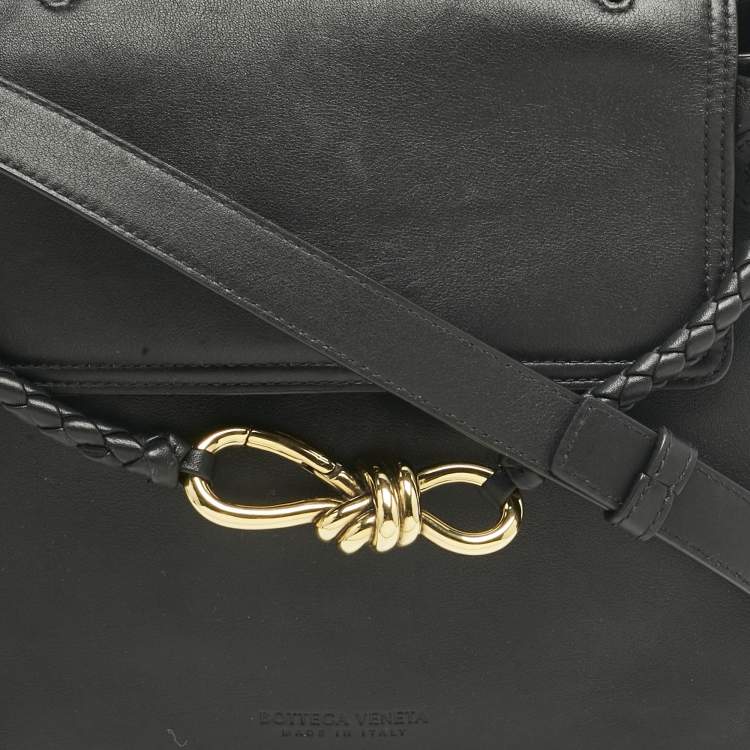 Pre Owned Bottega Veneta Black Leather Small Ciao ciao Top Handle Bag