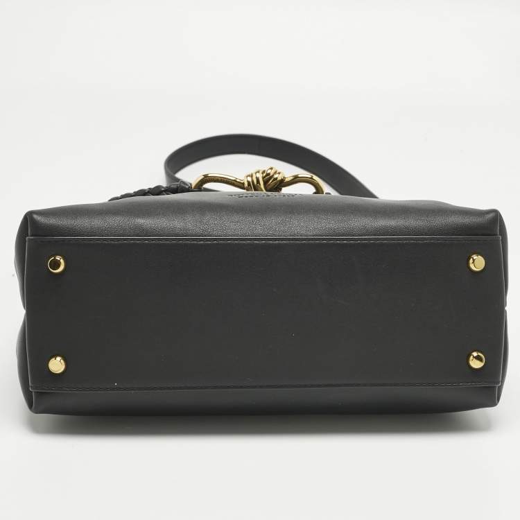 Pre Owned Bottega Veneta Black Leather Small Ciao ciao Top Handle Bag