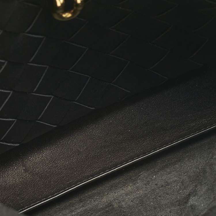 Pre Owned Bottega Veneta Black Leather Small Ciao ciao Top Handle Bag