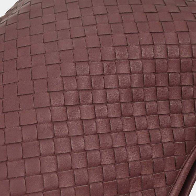 Pre Owned Bottega Veneta Purple Intrecciato Hobo Handbag