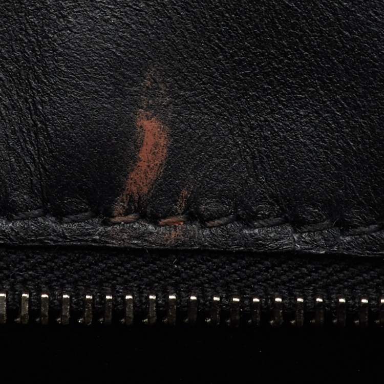 Pre Owned Bottega Veneta Black Leather Padded Cassette Chain Shoulder Bag