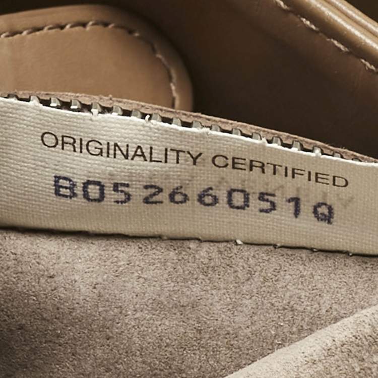 Pre Owned Bottega Veneta Brown Intrecciato Leather Small Roma Tote