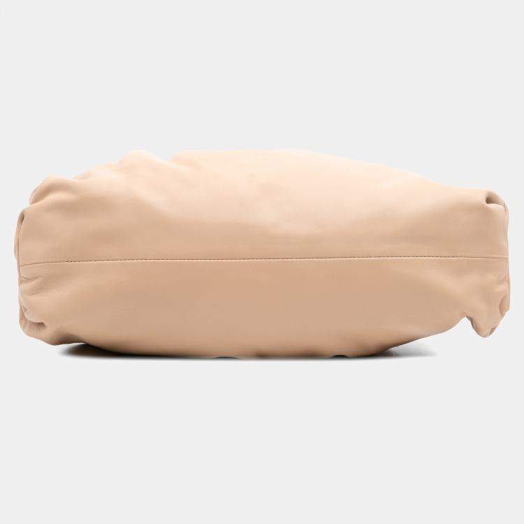 Pre Owned Bottega Veneta Brown Lambskin The Pouch