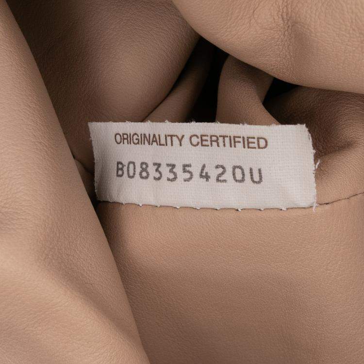 Pre Owned Bottega Veneta Brown Lambskin The Pouch