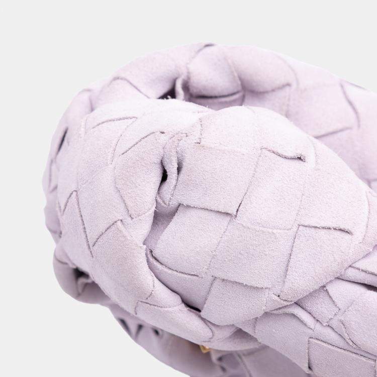 Pre Owned Bottega Veneta Mini Suede Intrecciato Jodie