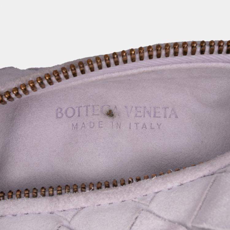 Pre Owned Bottega Veneta Mini Suede Intrecciato Jodie