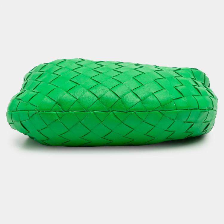 Pre Owned Bottega Veneta Green Mini Nappa Intrecciato Jodie
