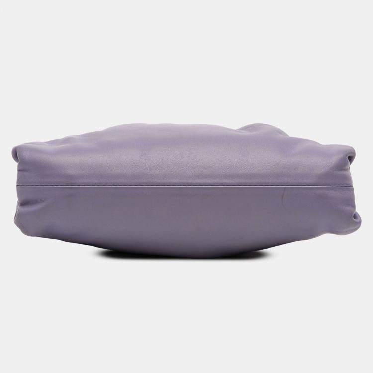Pre Owned Bottega Veneta Purple Lambskin The Mini Pouch Crossbody