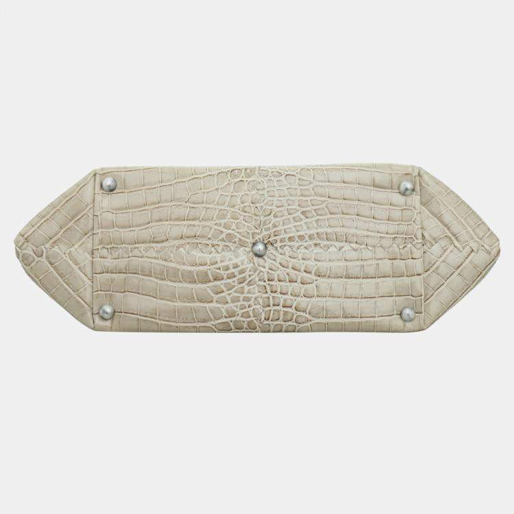 Pre Owned Bottega Veneta Crocodile Top Handle Handbag