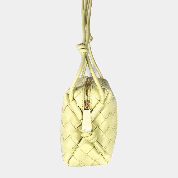 Pre Owned Bottega Veneta Mini Loop Intrecciato Leather Shoulder Bag