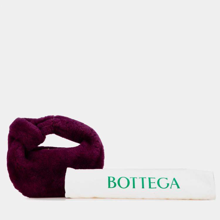 Pre Owned Bottega Veneta Purple Mini Shearling Jodie