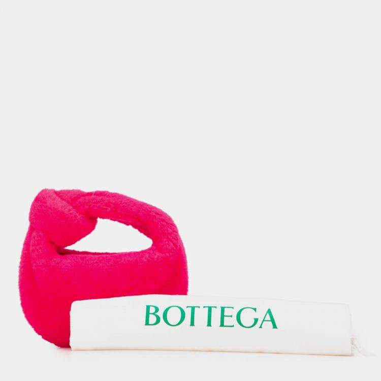Pre Owned Bottega Veneta Pink Mini Shearling Jodie