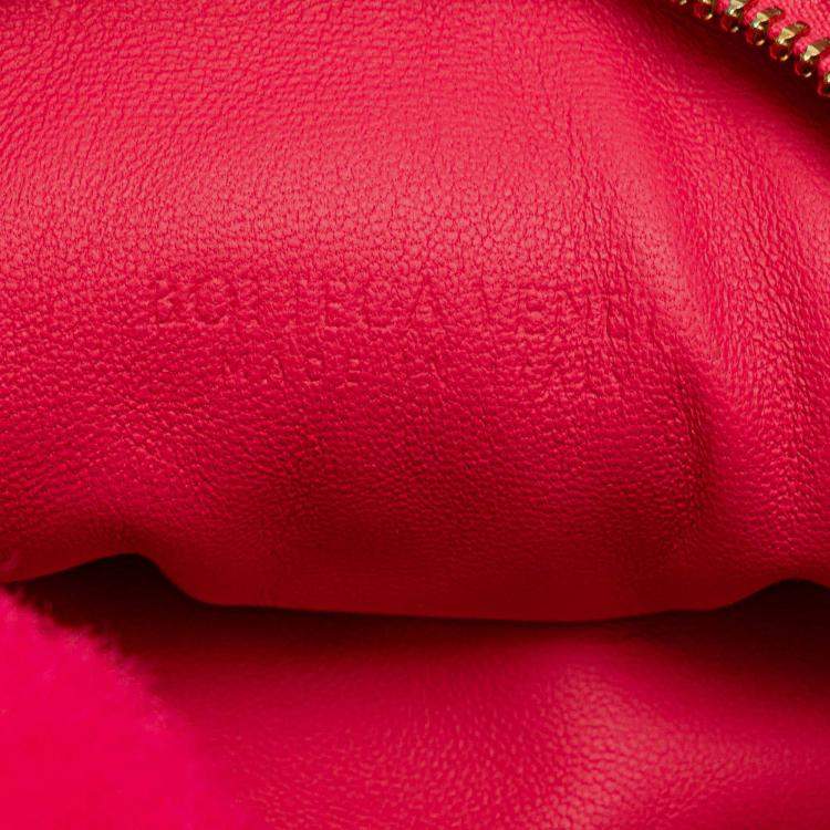 Pre Owned Bottega Veneta Pink Mini Shearling Jodie