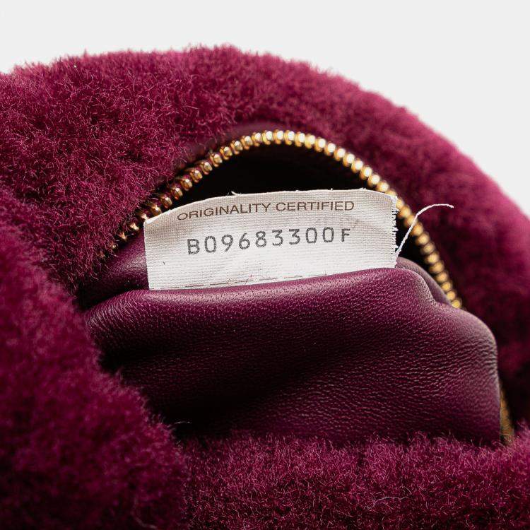 Pre Owned Bottega Veneta Purple Mini Shearling Jodie