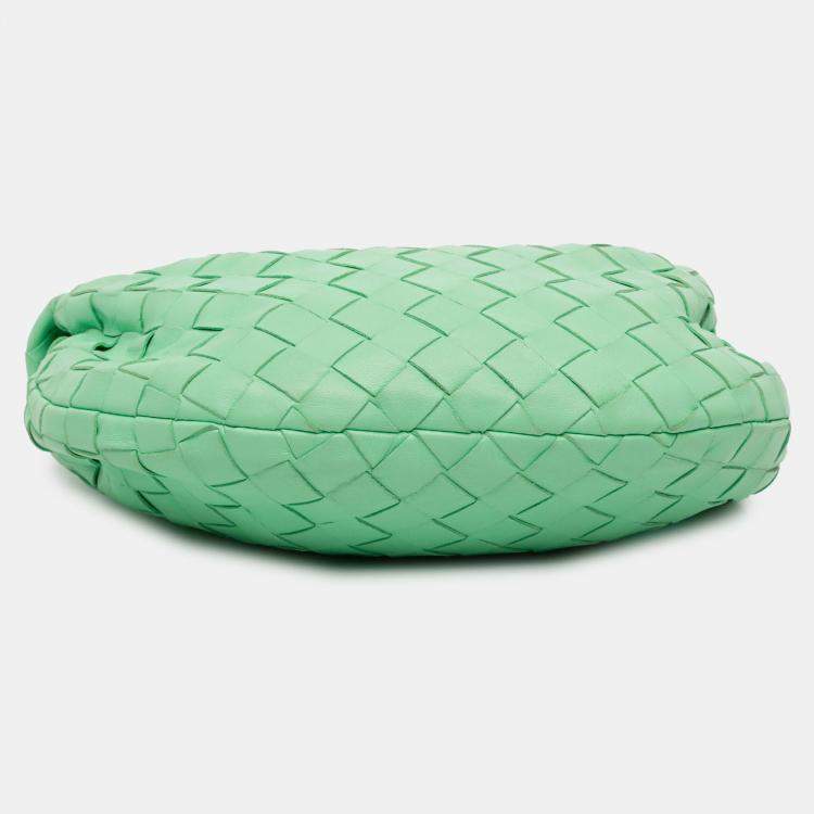 Pre Owned Bottega Veneta Green Mini Nappa Intrecciato Jodie