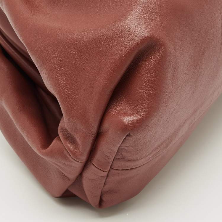 Pre Owned Bottega Veneta Brown Leather Classic The Pouch Clutch