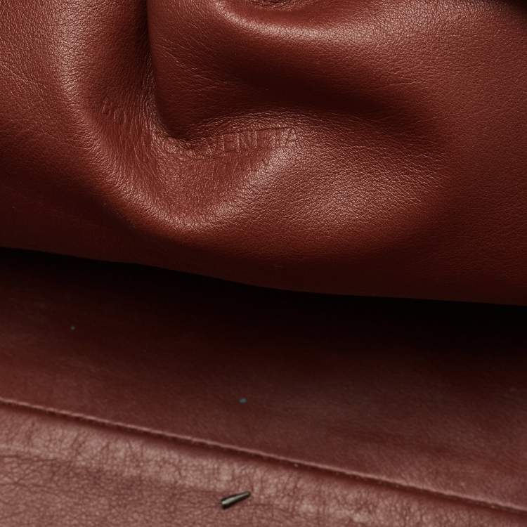 Pre Owned Bottega Veneta Brown Leather Classic The Pouch Clutch