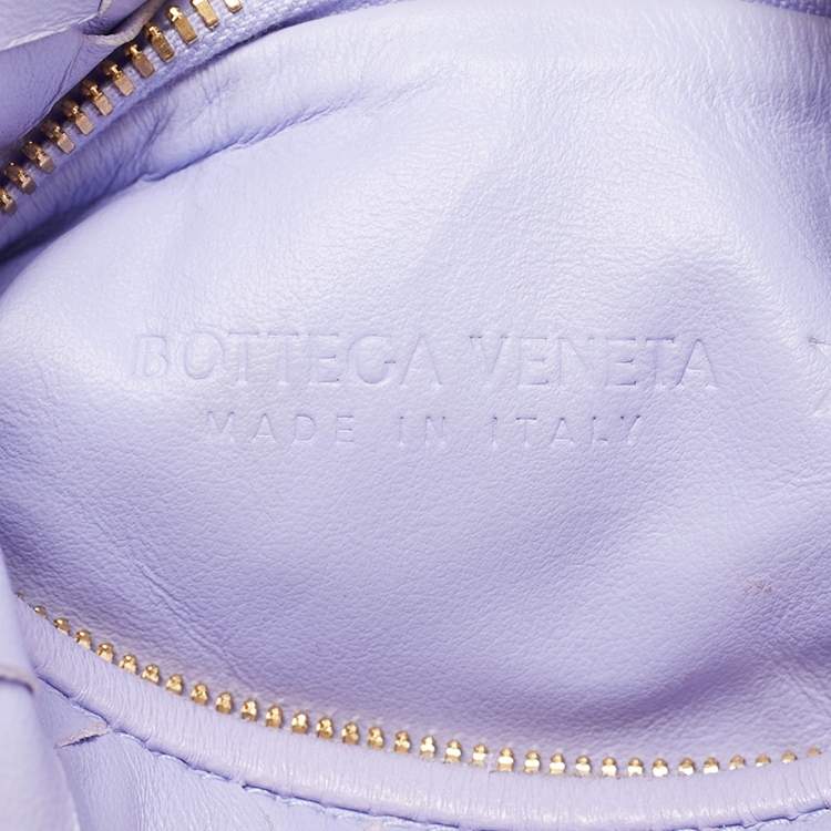 Pre Owned Bottega Veneta Lilac Intrecciato Leather Micro Candy Jodie Bag