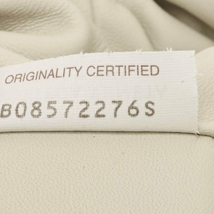 Pre Owned Bottega Veneta Beige Python Mini The Pouch Clutch