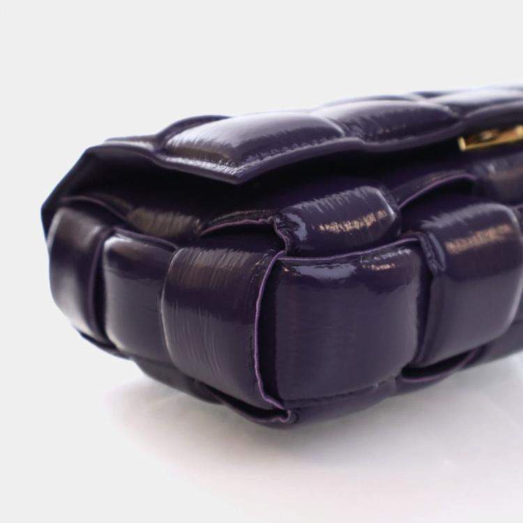 Pre Owned Bottega Veneta Purple Cassette Bag