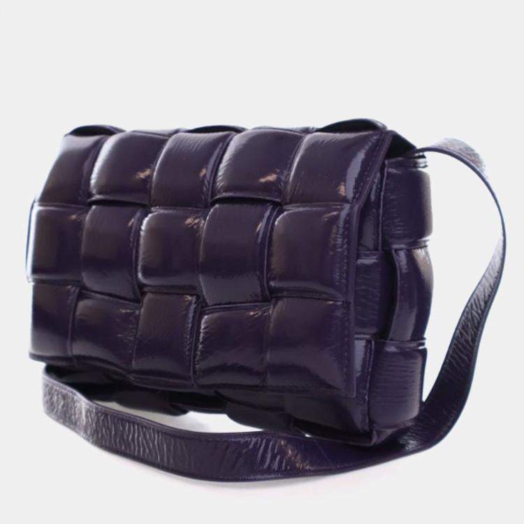 Pre Owned Bottega Veneta Purple Cassette Bag