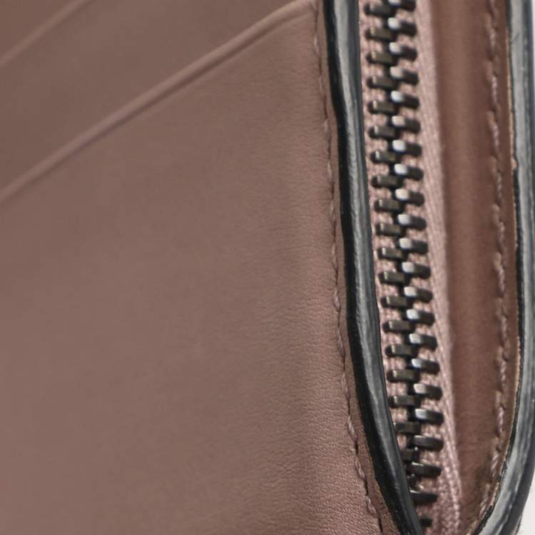 مملوكة مسبقًا Bottega Veneta Blush Pink Intrecciato Leather Continental Wallet