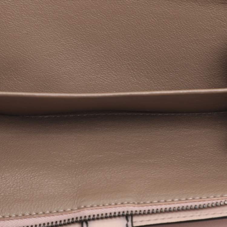 مملوكة مسبقًا Bottega Veneta Blush Pink Intrecciato Leather Continental Wallet